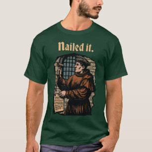 Camiseta Clavou Martin Luther 95teses Porta de Wittenberg R