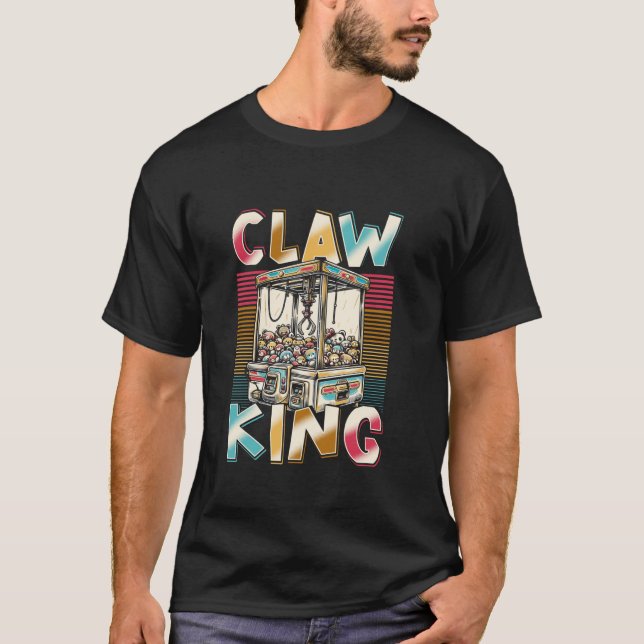 Camiseta Claw Machine Crane Game King Long Sleeve T Sh (Frente)