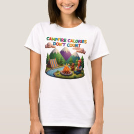 Camiseta Clay Art “Campfire Calories Don’t Count” Scene