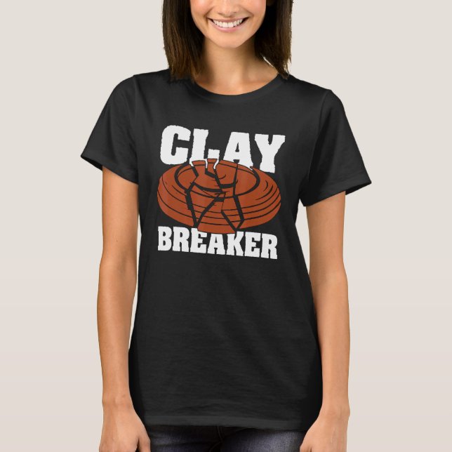 Camiseta Clay Breaker Clay Pigeon Atacando Esporte Alvo Cla (Frente)