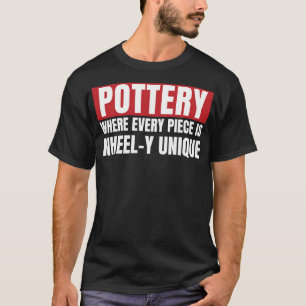 Camiseta Clay De Arte Cerâmica De Arte Única Com Arte Funny