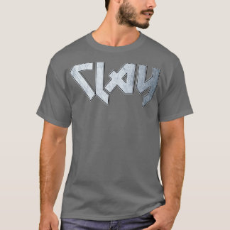 Camiseta Clay de metal pesado