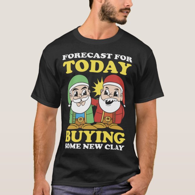 Camiseta Clay de Previsão do Gnome (Frente)