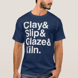 Camiseta Clay E Slip E Glazar E Quina De Presente Cerâmico