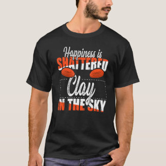 Camiseta Clay Pigeon Disparando Para Um Atirador De Armadil