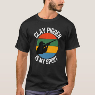 Camiseta Clay Pigeon É O Meu Esporte, Ventiladores Clay Pig
