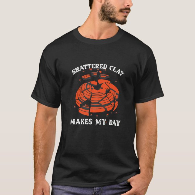 Camiseta Clay Quebrado Faz Minha Citação Do Dia Para Um Pig (Frente)
