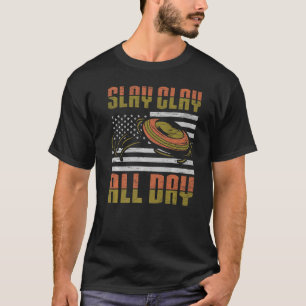 Camiseta Clay Slay All Day - Tiros desportivos e pombo-argi
