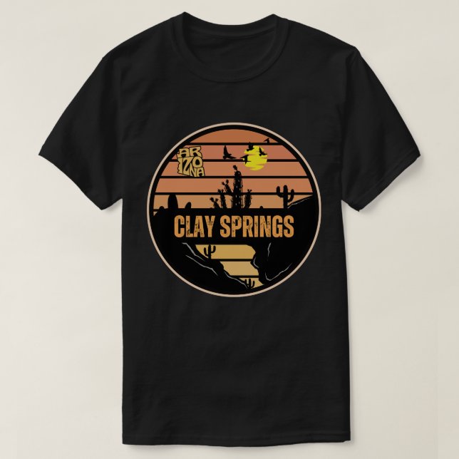 Camiseta Clay Springs, Arizona (Frente do Design)