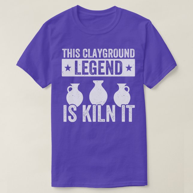 Camiseta ClaygroundEngraçado Potter Clay (Frente do Design)