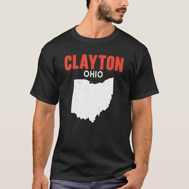 Camiseta Clayton Ohio USA State America Travel Ohioan (Frente)