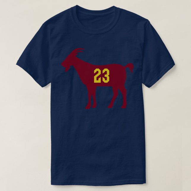 Camiseta CLE GOAT 23 Branco (Frente do Design)