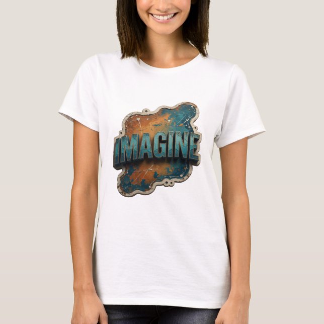 Camiseta Clean Blue IMAGINE Statement (Frente)