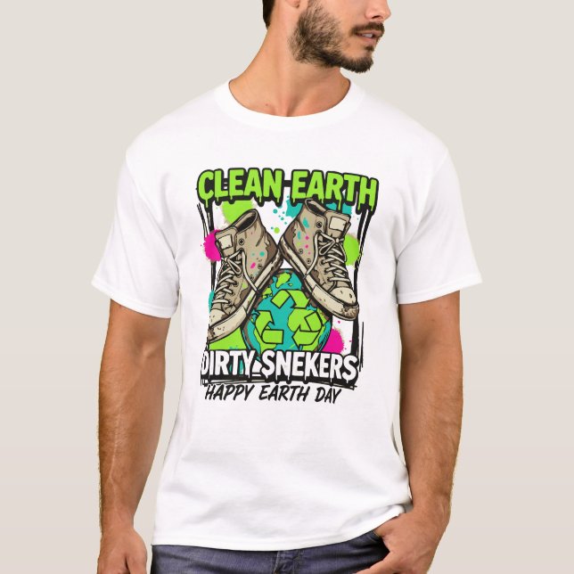 Camiseta Clean Earth Dirty Sneakers T-Shirt (Frente)