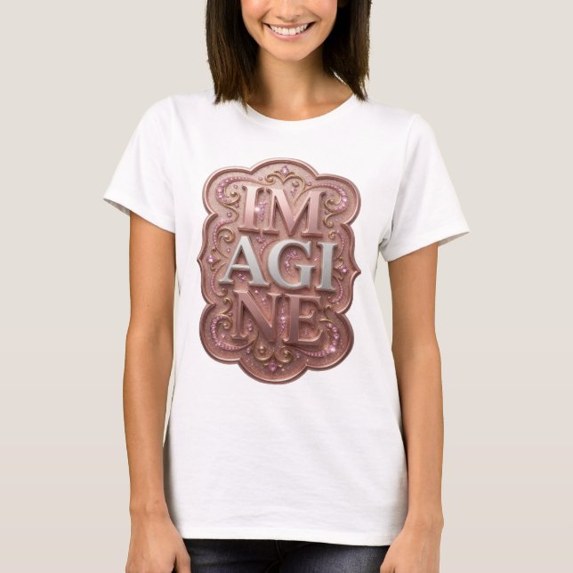 Camiseta Clean Gold IMAGINE Design (Frente)