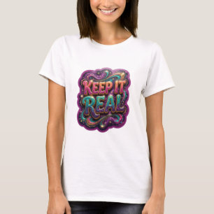 Camiseta Clean Gold KEEP IT REAL Statement