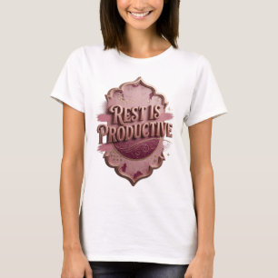Camiseta Clean Gold REST IS PRODUCTIVE Statement