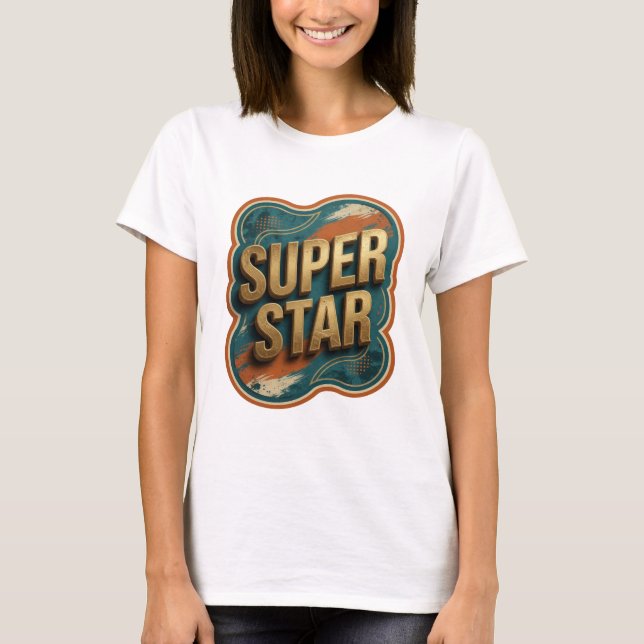 Camiseta Clean Gold SUPER STAR (Frente)