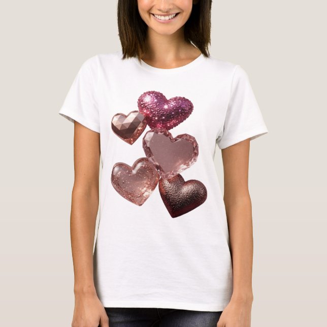Camiseta Clean Silver HEARTS OF LOVE (Frente)