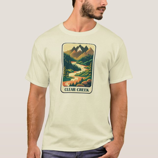 Camiseta Clear Creek Colorado Colors (Frente)