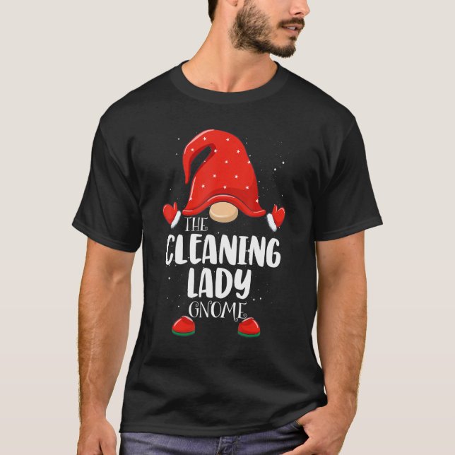 Camiseta Clearing Lady Gnome Matching Family Group Christma (Frente)