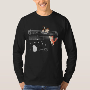 Camiseta Clearing Musical Cute Cat Gatinho Reproduzindo Not