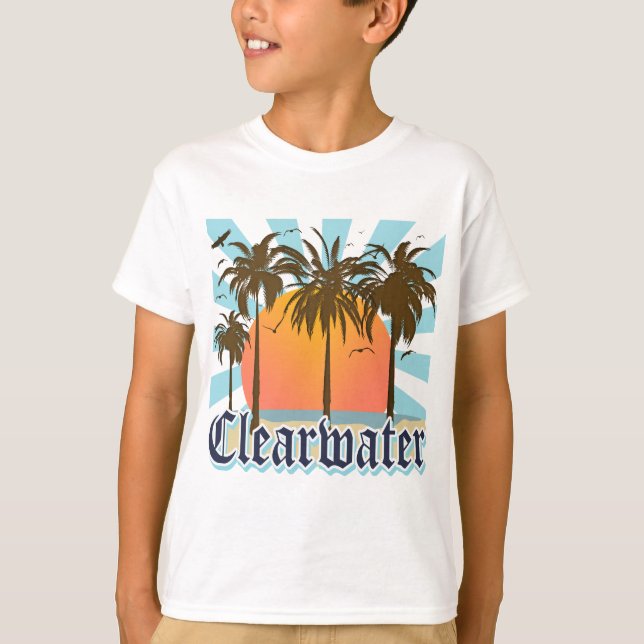 Camiseta Clearwater Beach Flórida FLA (Frente)