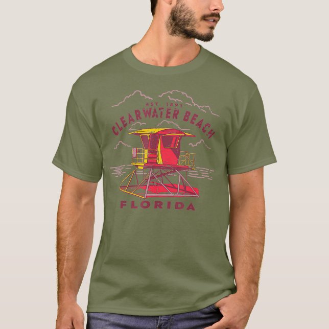 Camiseta Clearwater Beach Florida Vacation Souvenir Life (Frente)