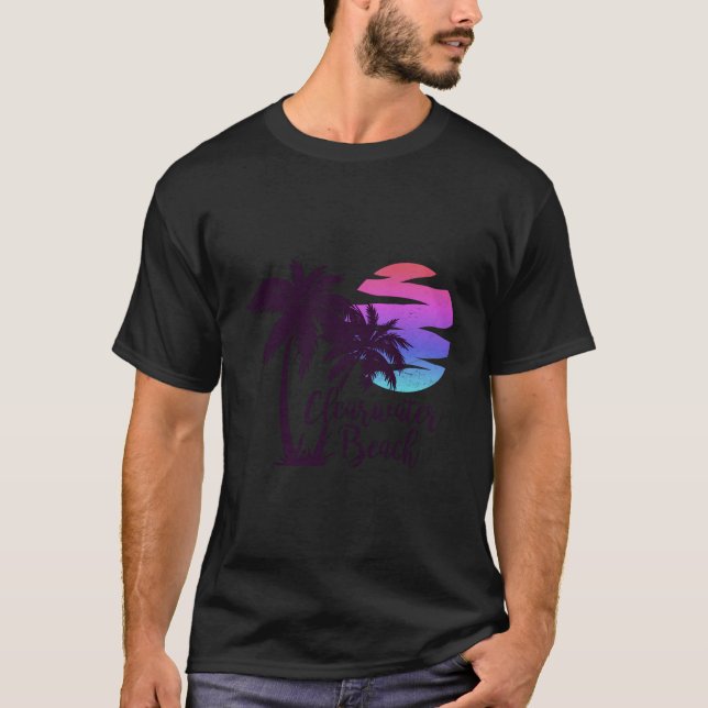 Camiseta Clearwater Beach Trip Vacing Spring Break Sunset (Frente)