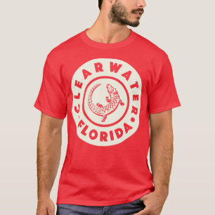 Camiseta Clearwater Florida Circle Tan