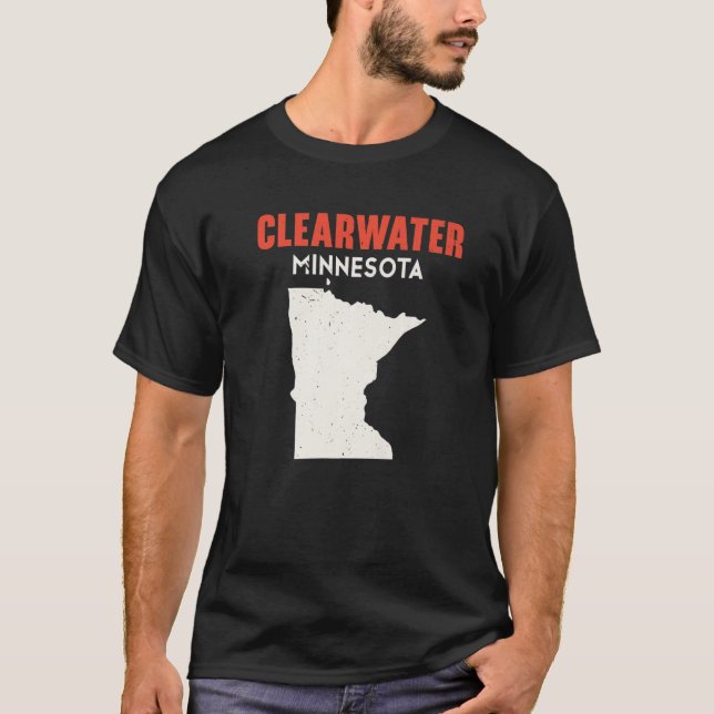 Camiseta Clearwater Minnesota USA State America Viagem Minn (Frente)