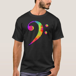 Camiseta Clef baixo colorido