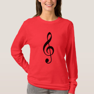 Camiseta Clef de triplo preto