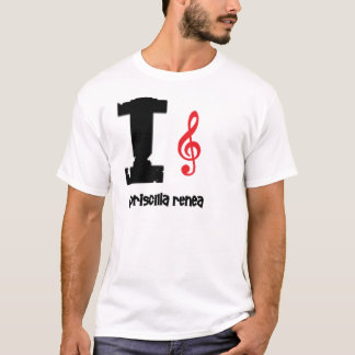 Camiseta clef do amor do priscilla