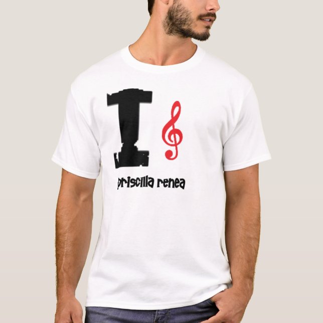 Camiseta clef do amor do priscilla (Frente)