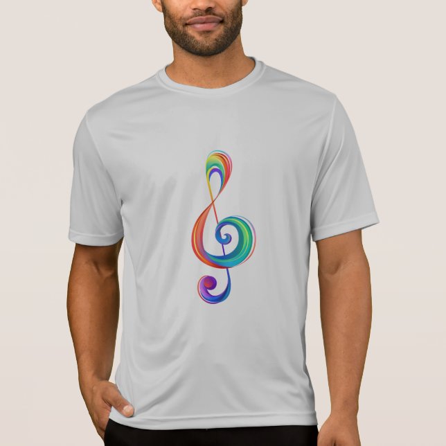 Camiseta Clef (trecho de arco-íris) (Frente)