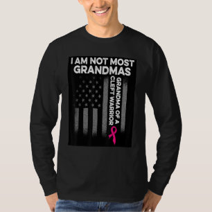 Camiseta Cleft Palate Lip Maioria da Vovó Forte Consciência