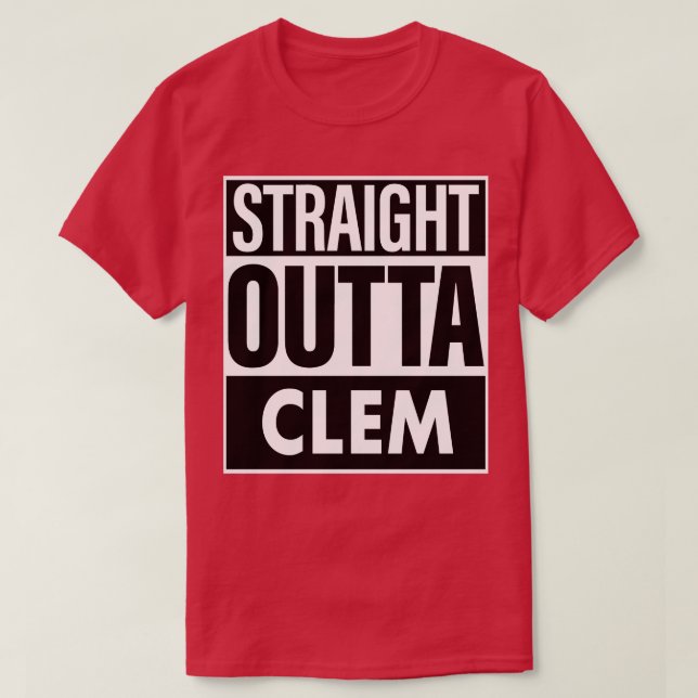 Camiseta Clem Name Hetero Outta Clem (Frente do Design)