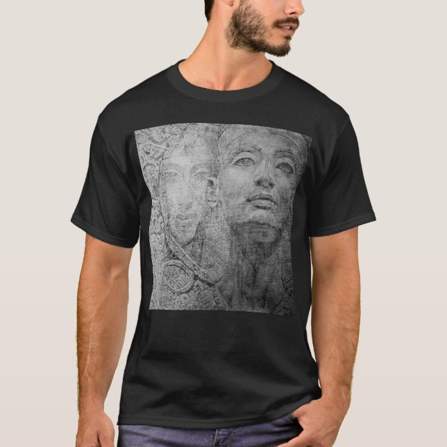 Camiseta Cleopatra no t-shirt escuro básico (Frente)