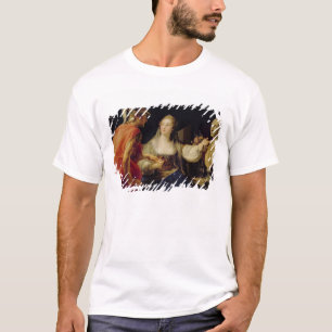 Camiseta Cleopatra que mostra a Octavius o busto de Julius