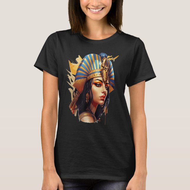 Camiseta Cleópatra, Rainha Deusa do Egito Antigo (Frente)