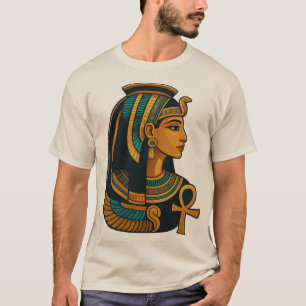 Camiseta Cleópatra - Rainha Egípcia - Ankh 