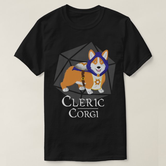 Camiseta Cleric Corgi (Frente do Design)