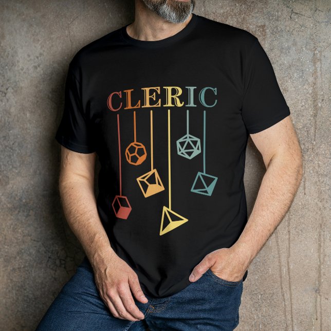Camiseta Cleric Dungeon Fantasy Role (Criador carregado)