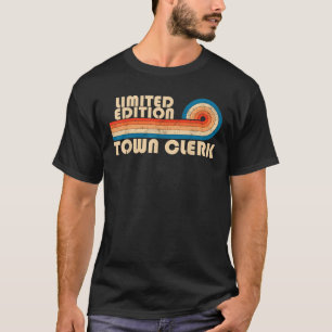 Camiseta CLERK Funny Job Profissão de Título Profissão de A