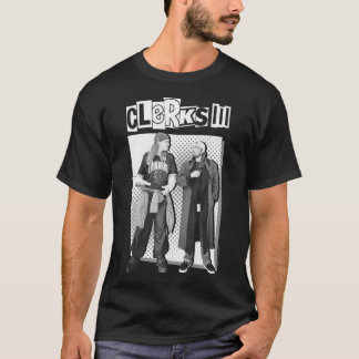 Camiseta Clerks III Jay e Silent Bob Black & White Movie