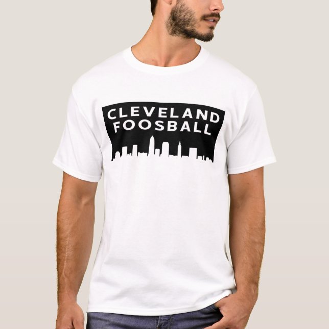 Camiseta Cleveland Foosball Skyline T-Shirt (Frente)