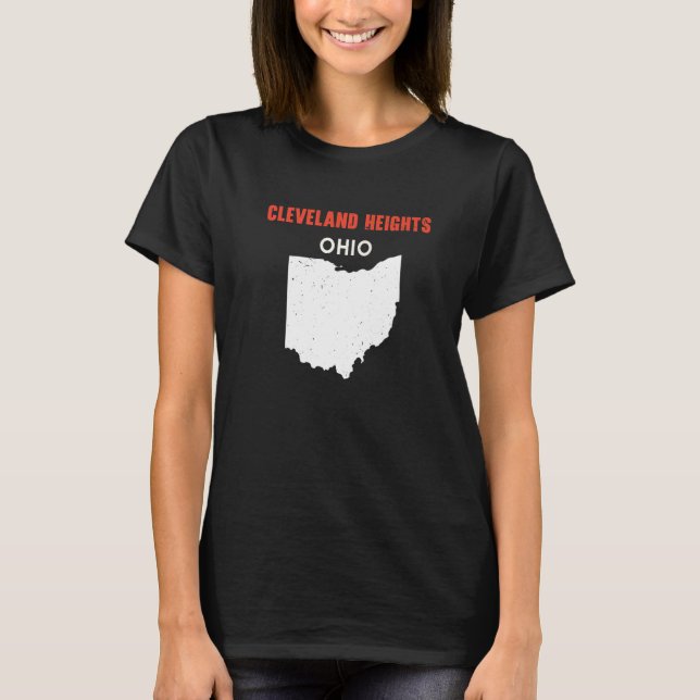 Camiseta CLEVELAND HEIGHTS Ohio USA State America Travel Oh (Frente)
