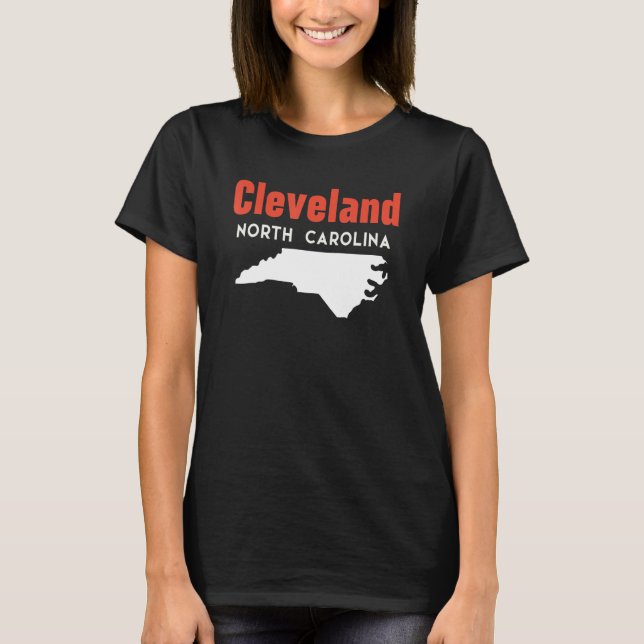 Camiseta Cleveland North Carolina Estados Unidos, Viagem (Frente)