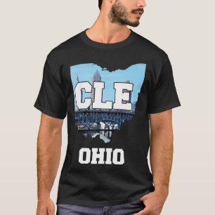 Camiseta Cleveland Ohio City Skyline